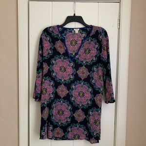 jcrew (factory i think?) purple floral tunic